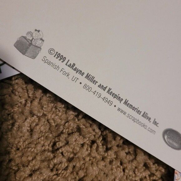 Memory kit paper Scrapbook paper plaid, dogs cats raining peach blue 4/$25 sale - Picture 4 of 16